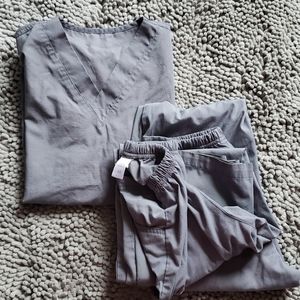 Gray scrubs